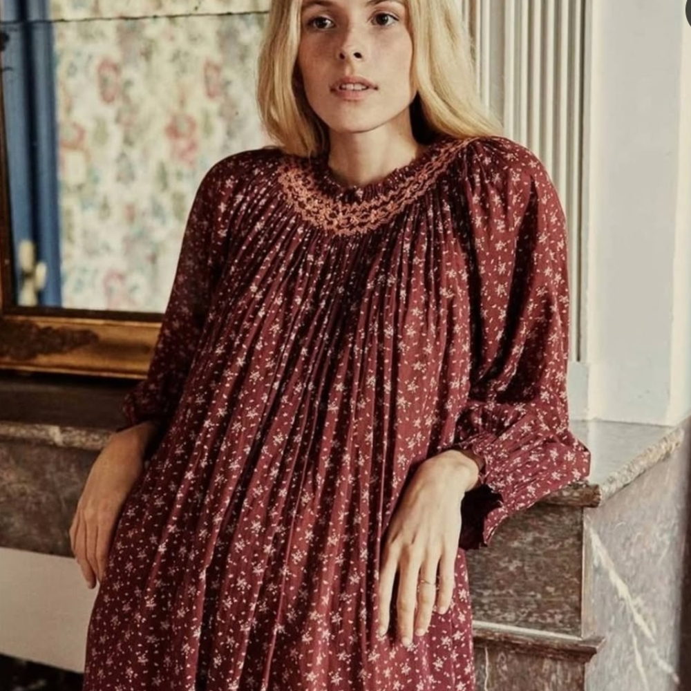 DOEN Orchid Nightgown Windswept Floral Large